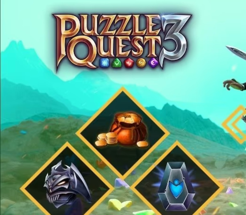 Puzzle Quest 3 – Pack d&rsquo;équipement Green Knight DLC XBOX One / Xbox Series X|S Clé CD