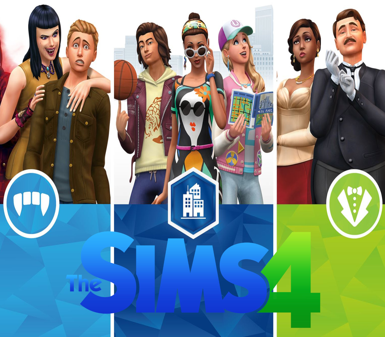 The Sims 4 – City Living + Vampires + Vintage Glamour DLC Bundle PC EA App Clé CD