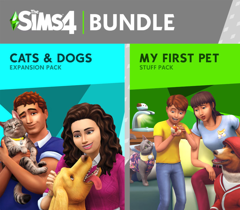 The Sims 4 – Cats & Dogs + My First Pet Stuff DLC EU XBOX One / Xbox Series X|S Clé CD